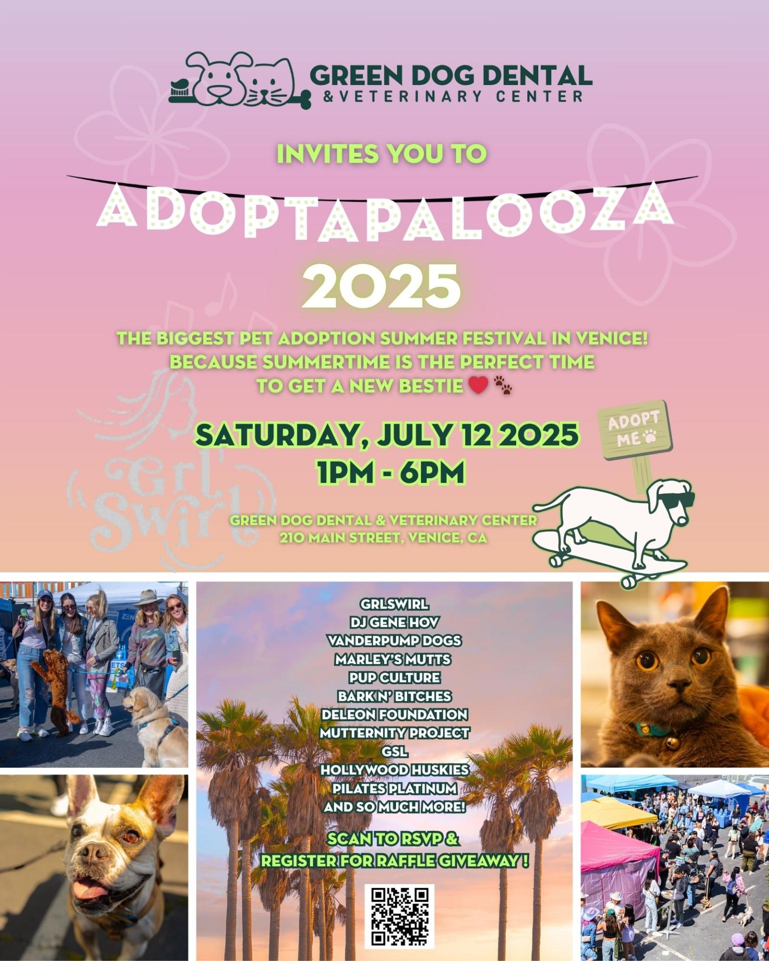 Green Dog Adopotalooza in Venice Beach Green Dog Adopotalooza in Venice Beach